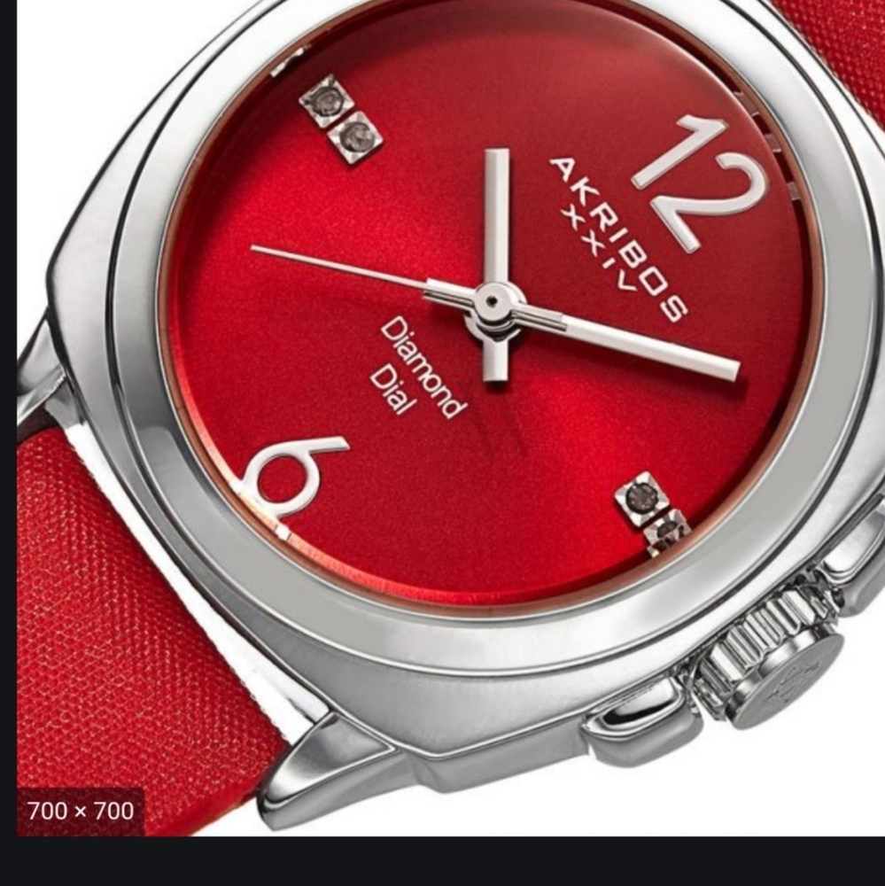 NWT Akribos XXIV diamond dial